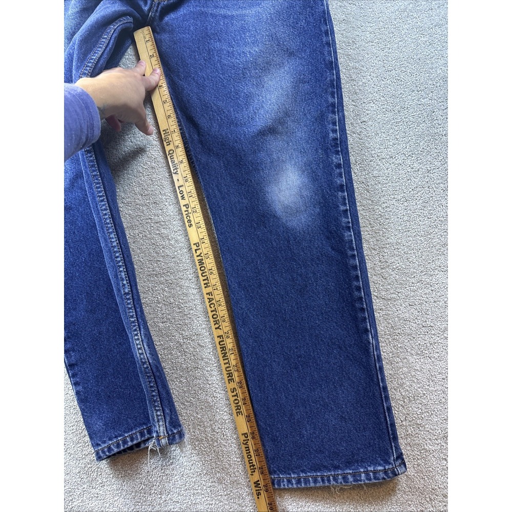 Levi's 505 Jeans Mens 36x30 Blue Regular Fit Straight Leg Denim Pants - Picture 10 of 11